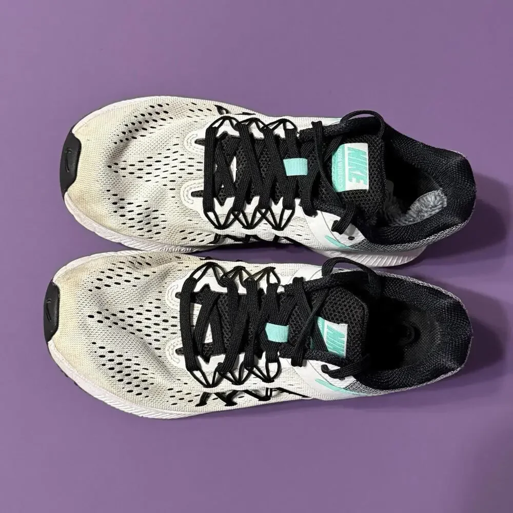 Nike Zoom Winflo 3 Turq White Running Shoes Sneakers 831562 101 Women Size 7.5